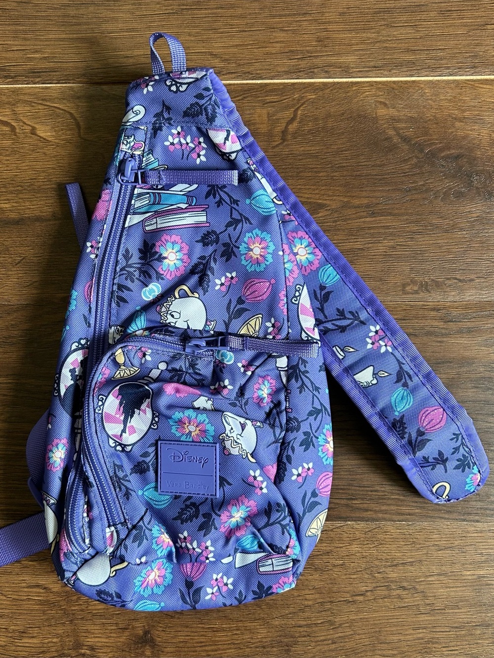 Vera Bradley Disney Beauty and the Beast Mini Sling Backpack Belle’s Friends